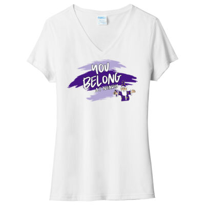 YOU BELONG - Ladies Tri Blend V Neck Tee Thumbnail